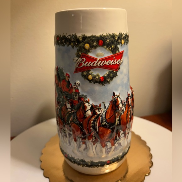 Budweiser Holiday Stein in original box. 2009 - Picture 1 of 13